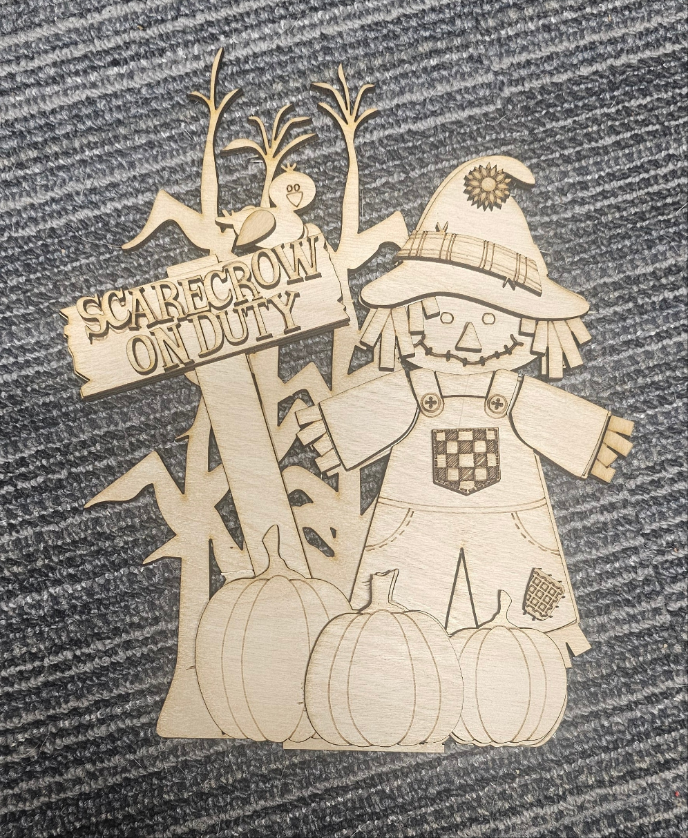 Scarecrow on duty