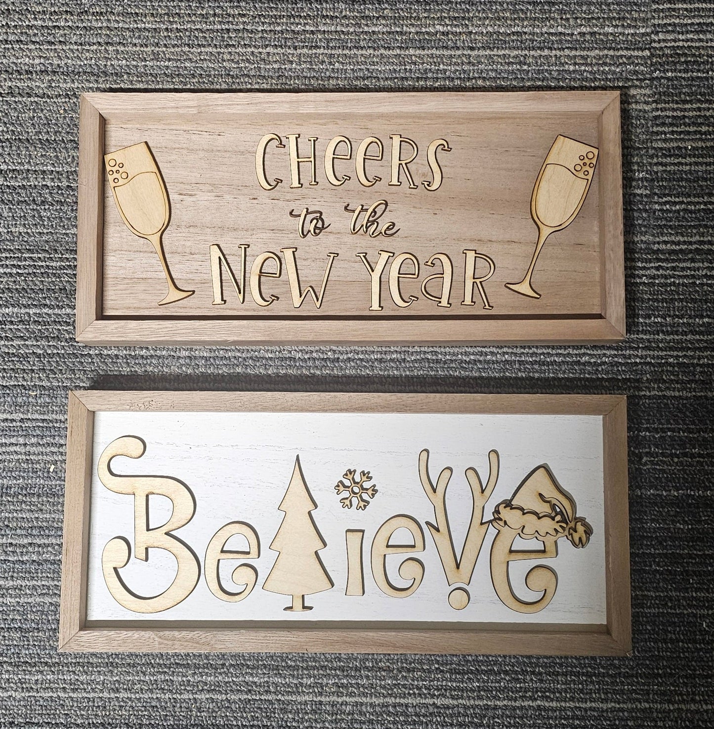 Believe tree/cheers - Custard cuts