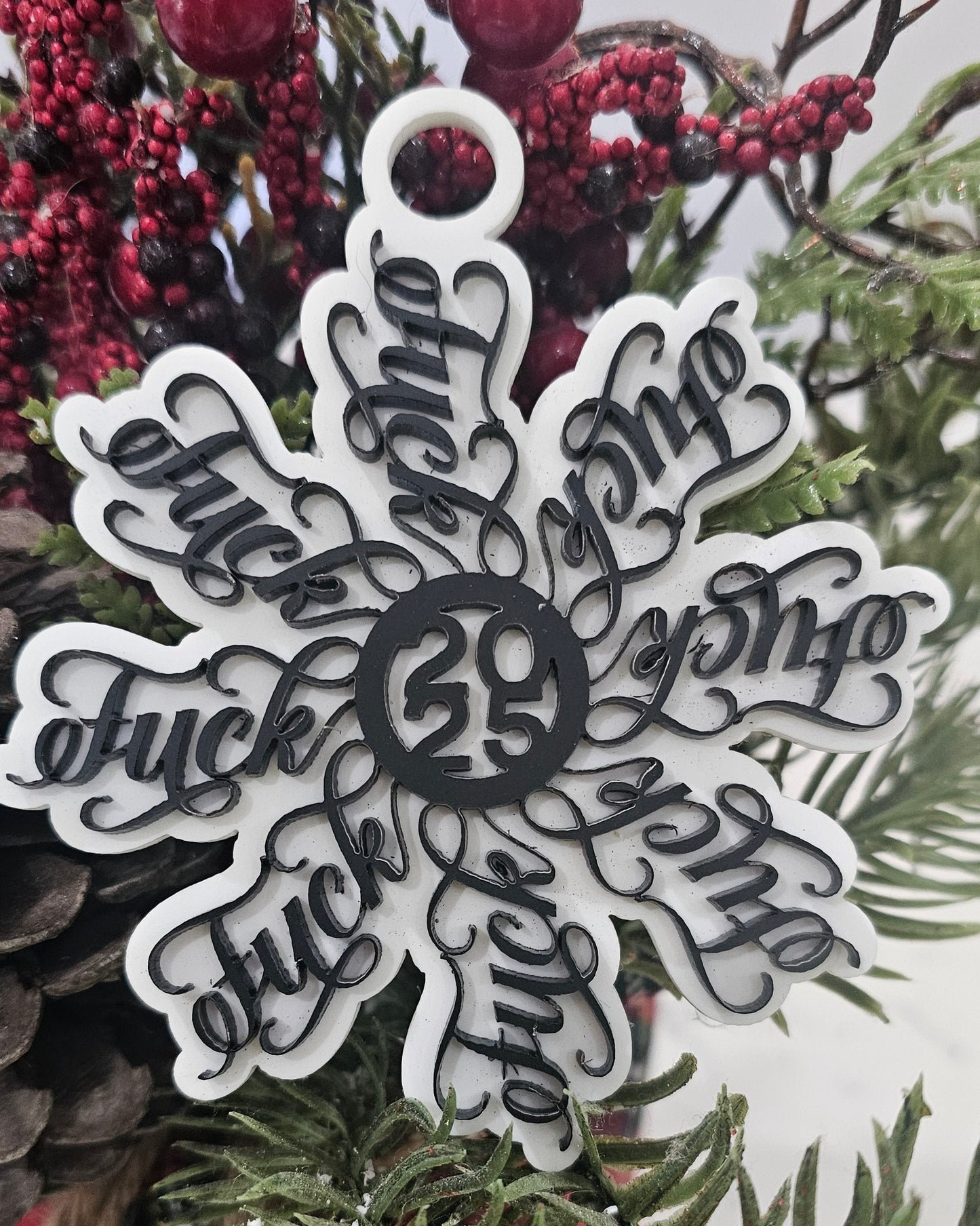 F*ck ornament 2025