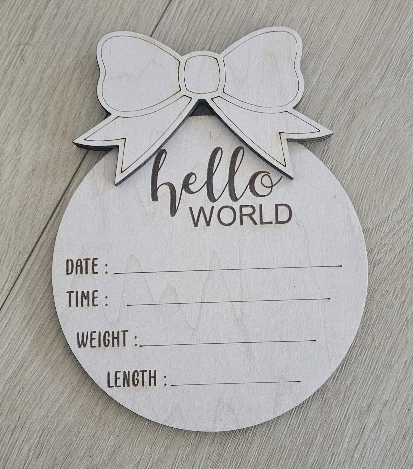 Baby announcement