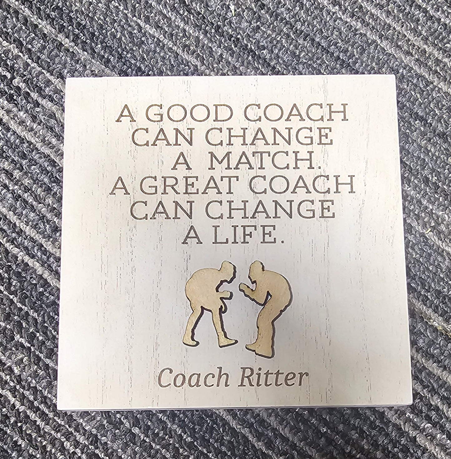 Wrestling coaches gift