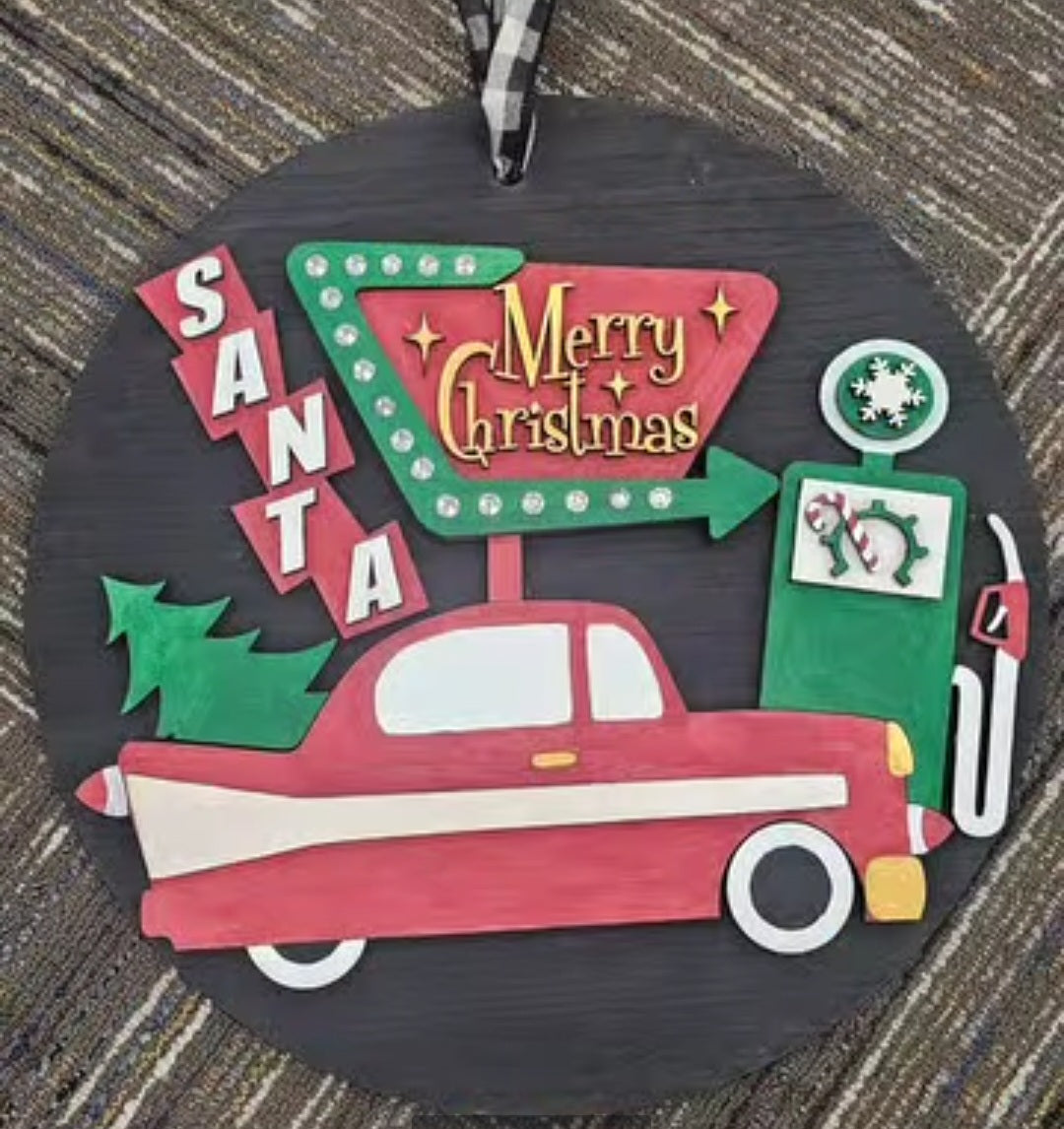 Vintage Christmas round