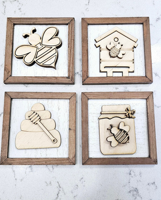 3x3 bee - Custard cuts