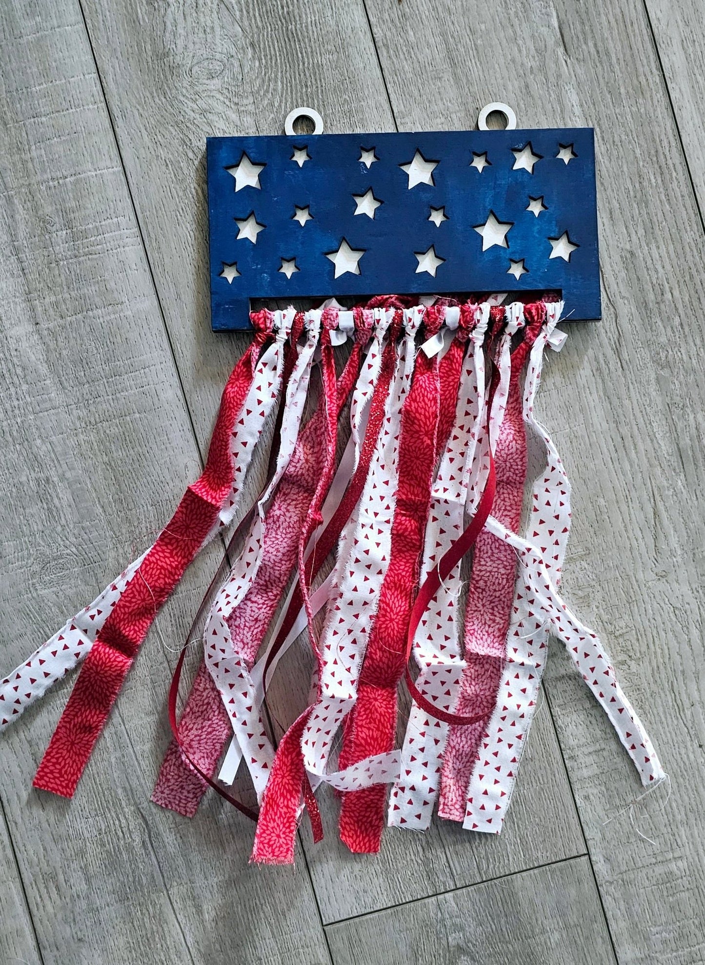 American flag with ribbon - Custard cuts