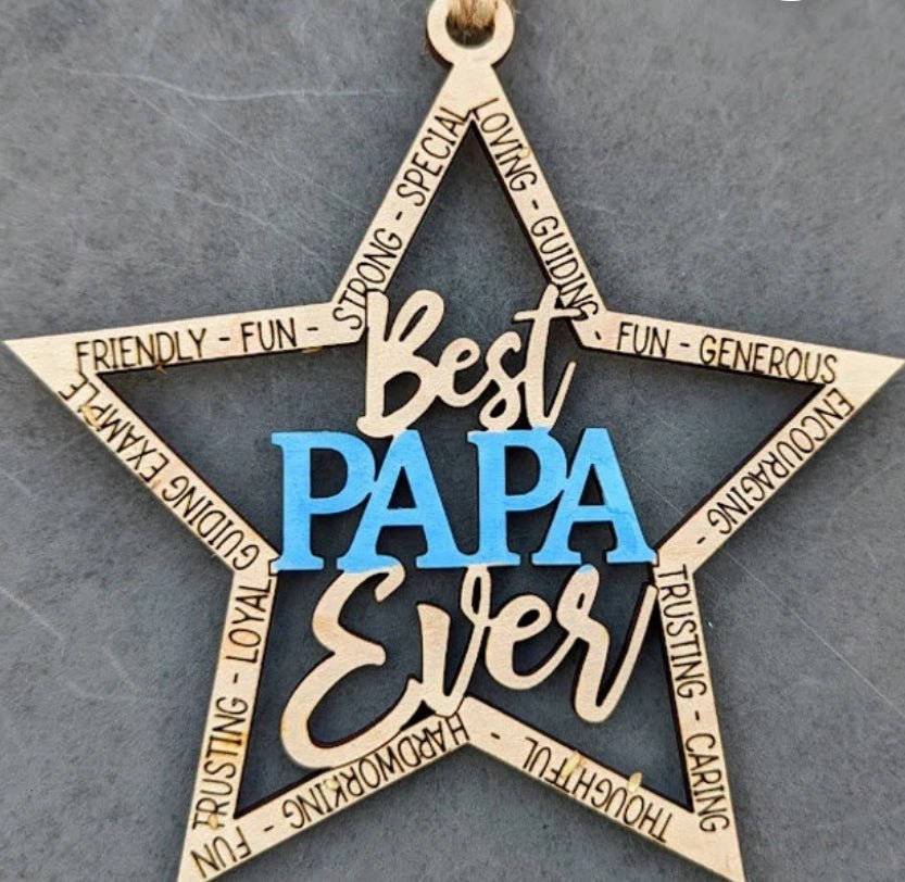 Best papa ornament - Custard cuts