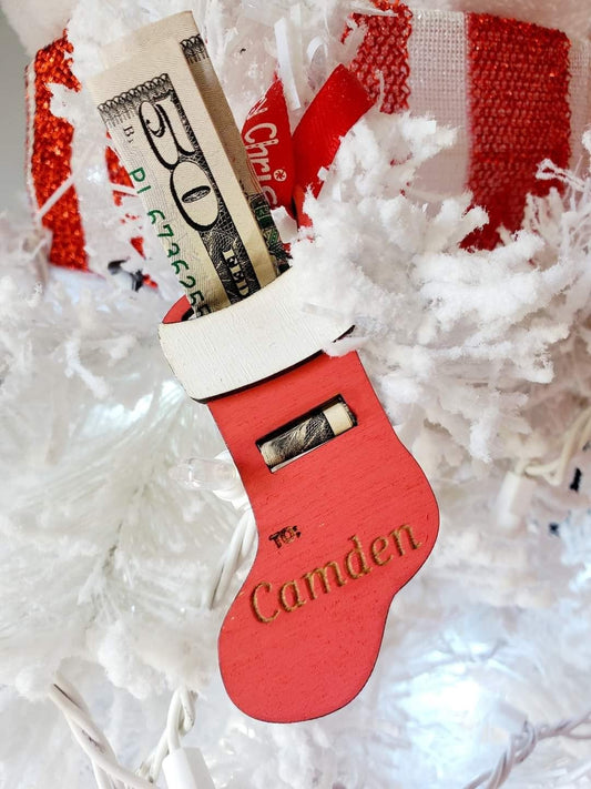 custom stocking money holder - Custard cuts