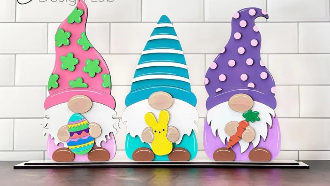 Easter gnomes - Custard cuts