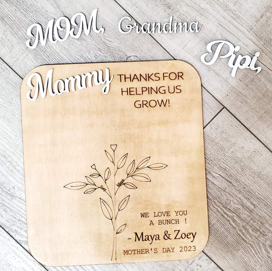 Hand print mothers day sign - Custard cuts