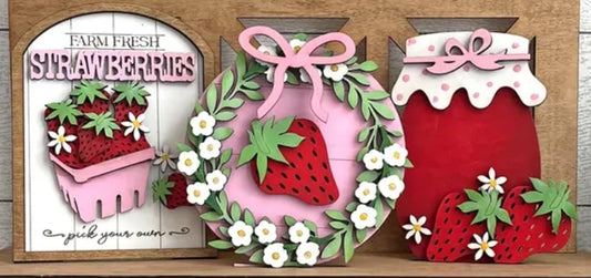 Weekly strawberry cut out