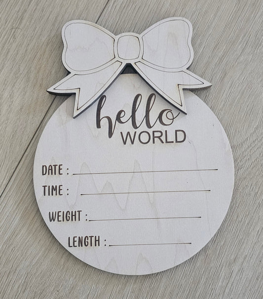 Baby announcement