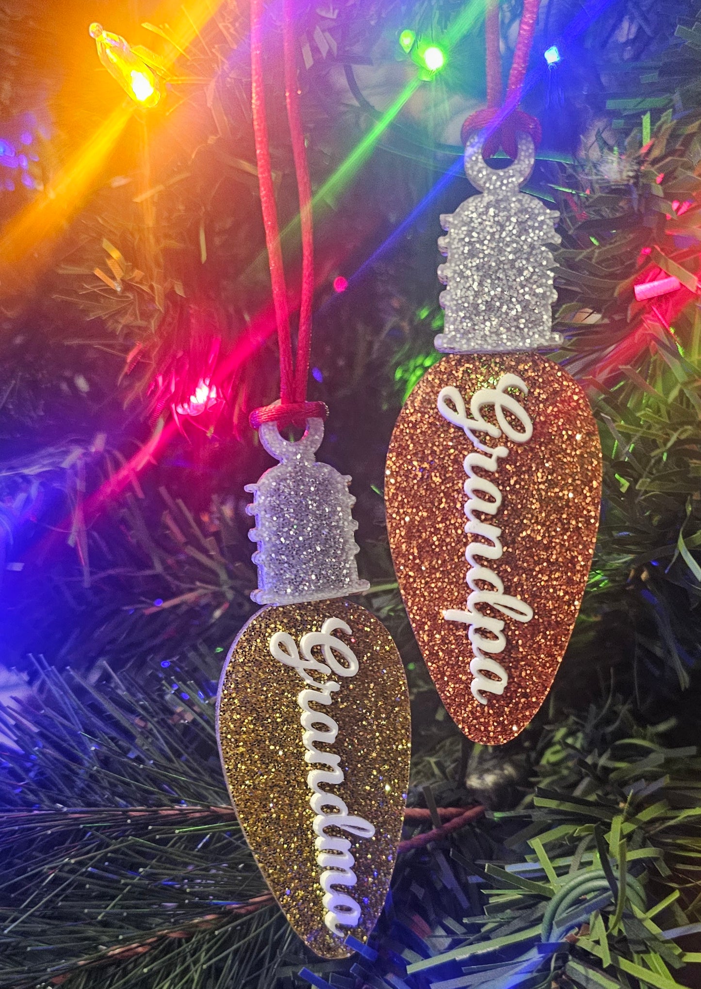 Grandma and grandpa bulb set