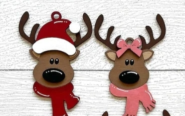 Reindeer ornament the set