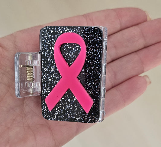 Breast cancer hair claw
