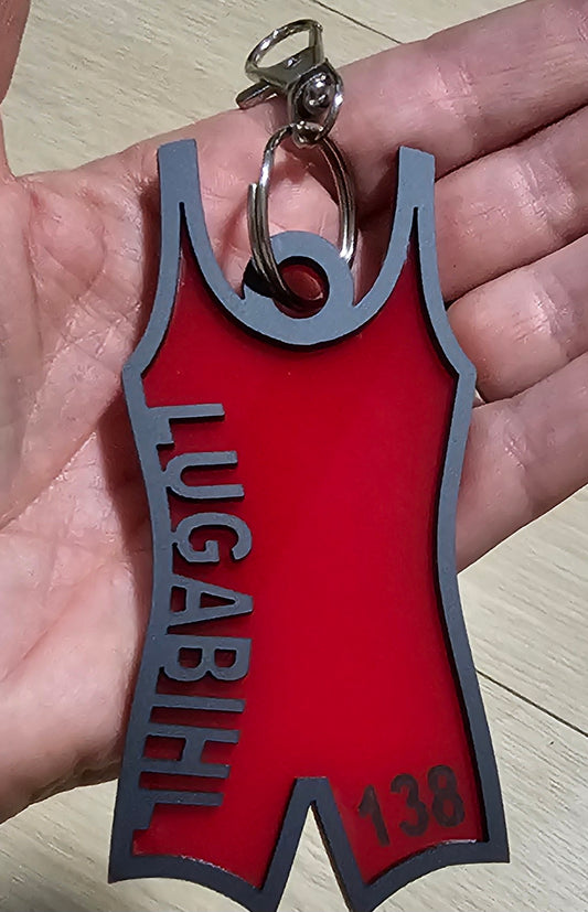 Wrestling bag tag/ key chain