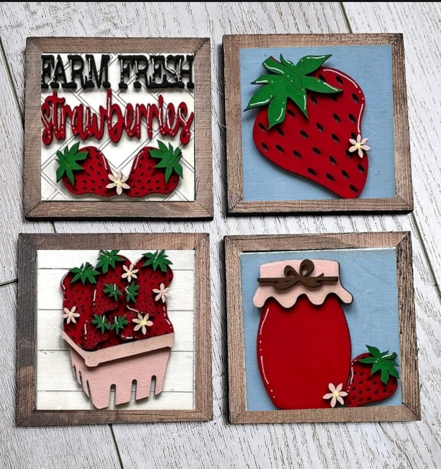 3x3 strawberry bundle