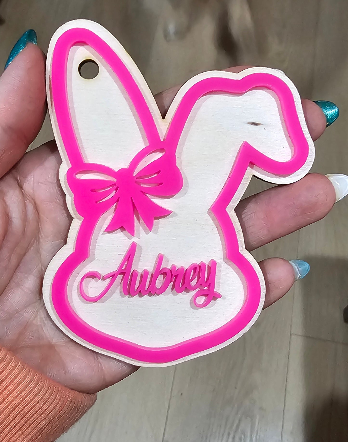 Girl easter tag