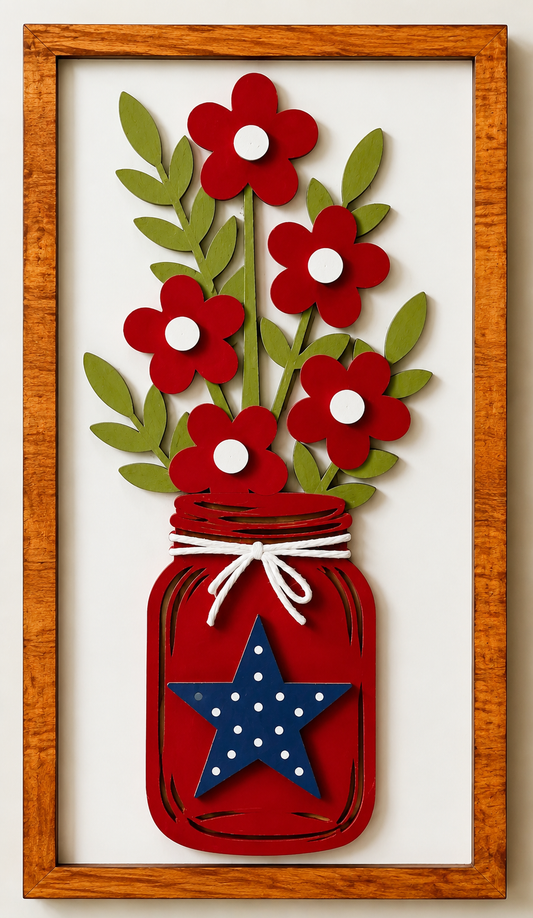 Mason jar flowers