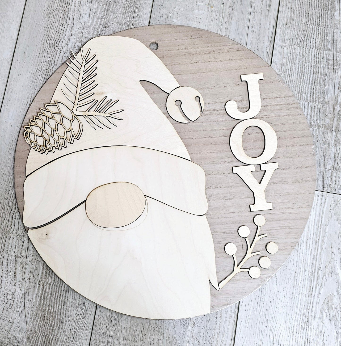 Santa gnome round - Custard cuts