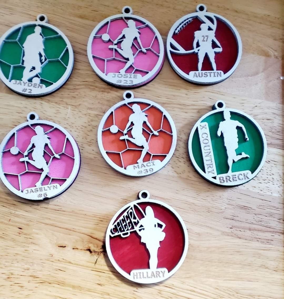 Sports ornaments - Custard cuts